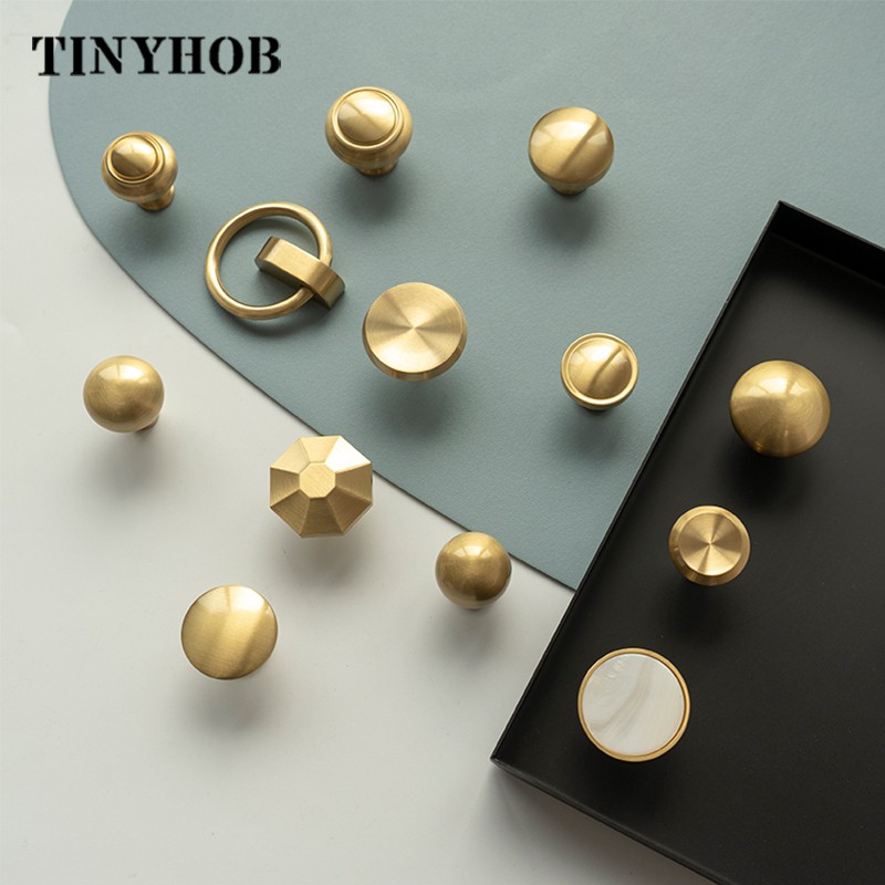 Solid Brass Cabinet Pulls Handles Kitchen Cupboard Wardrobe Drawer ...
