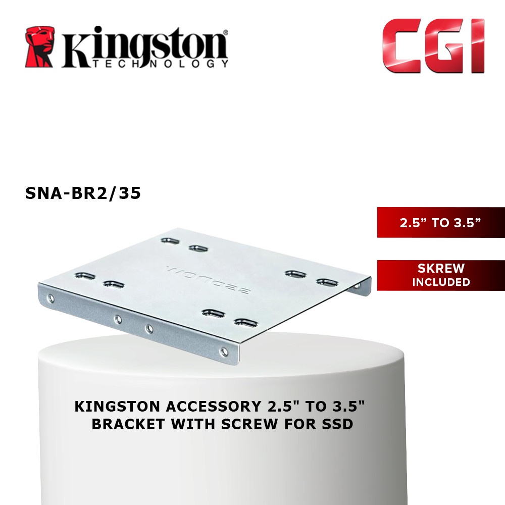 Kingston Accessory 2.5" to 3.5" Bracket with Screw For SSD - SNA-BR2/35 ...