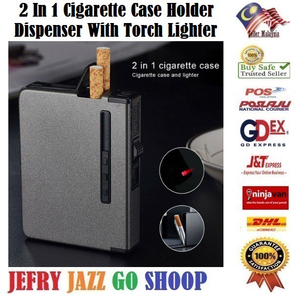 TERBARU 2 DALAM 1 TEMPAT PENYIMPANAN ROKOK 12PCS DILENGKAPI DENGAN ...