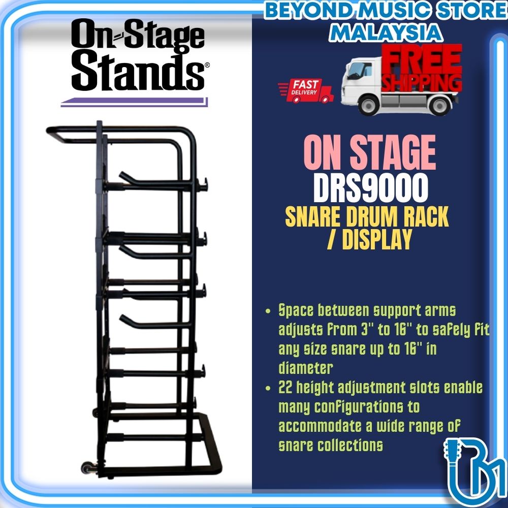 ON STAGE DRS9000 SNARE DRUM RACK / DISPLAY | Shopee Malaysia