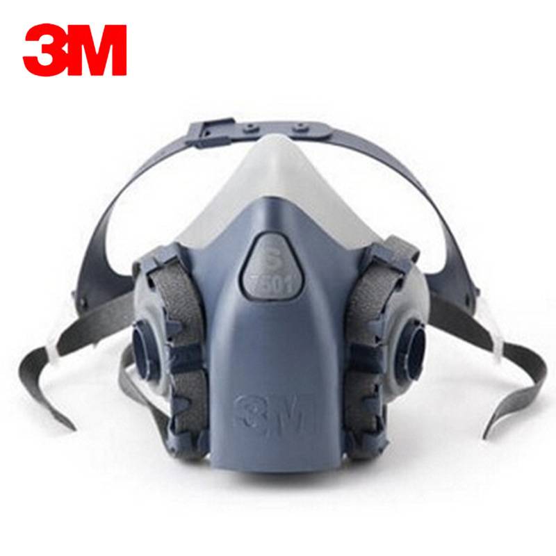 3M mask 7501 gas respirator half face 9in1 topeng debu cat