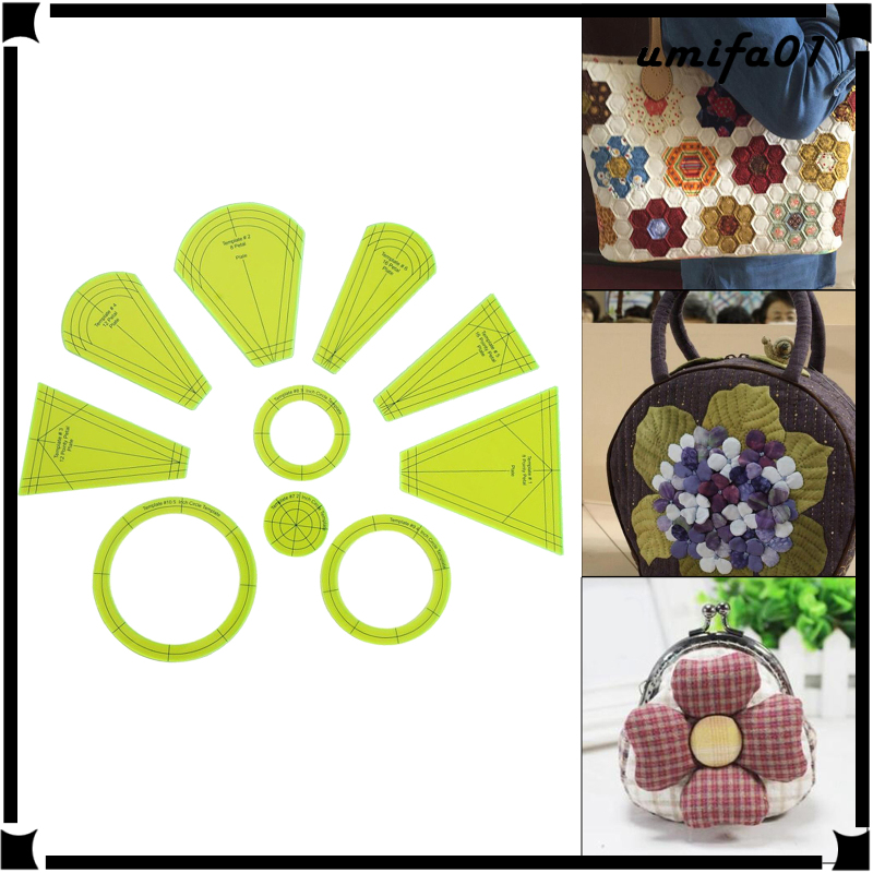 Templates Dresden Plate Template Set, Quilting Template Quilting