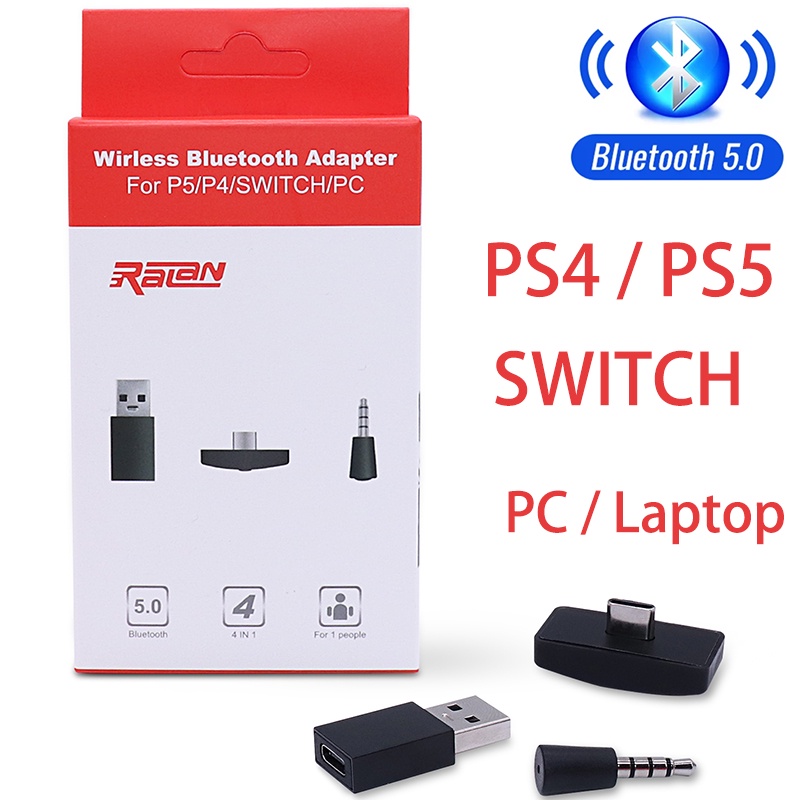 Bluetooth Transmitter Wireless Receiver For PS4 PS5 PC USB Dongle Audio  Adapter