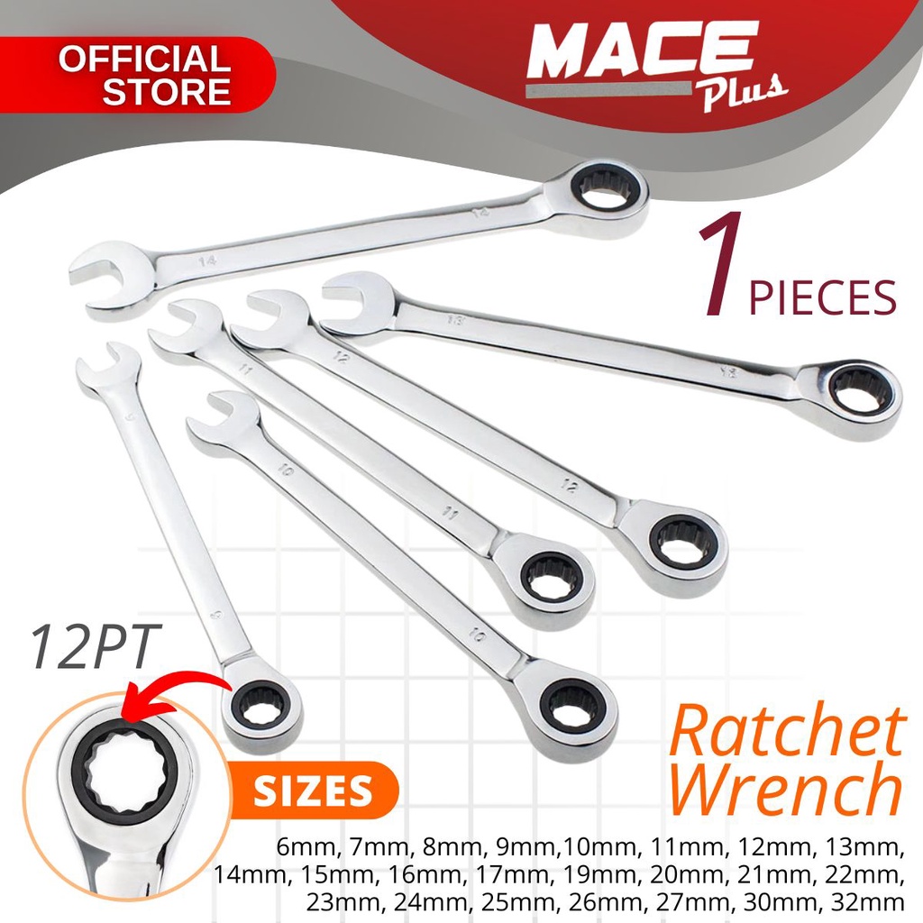 Car Repair 8 9 10 11 12 13 14 15 16 17 19 21mm Taiwan Ratchet Wrench ...