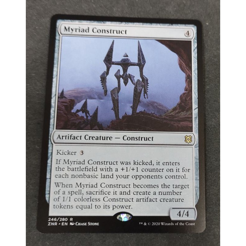 Magic The Gathering Myriad Construct Rare Zendikar Rising card. Shopee Malaysia