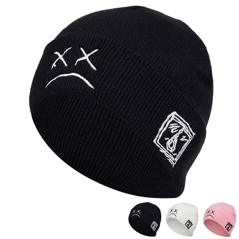 BA Dead Face Beanie Men Women Cotton Winter Knitwear Embroidery Fashion ...