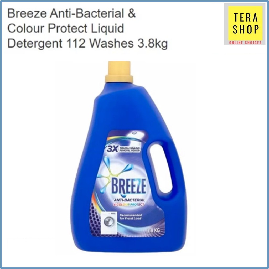 Breeze Anti Bacterial And Colour Protect Liquid Detergent 3 8 Kg