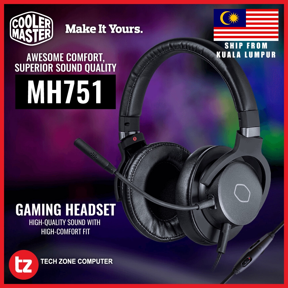 Cooler Master MasterPulse MH751 Over Ear Gaming Headset with Microphone