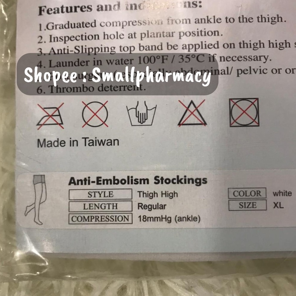 Rejuvein Over Knee Anti Embolism / Compression / TED Stocking All Size