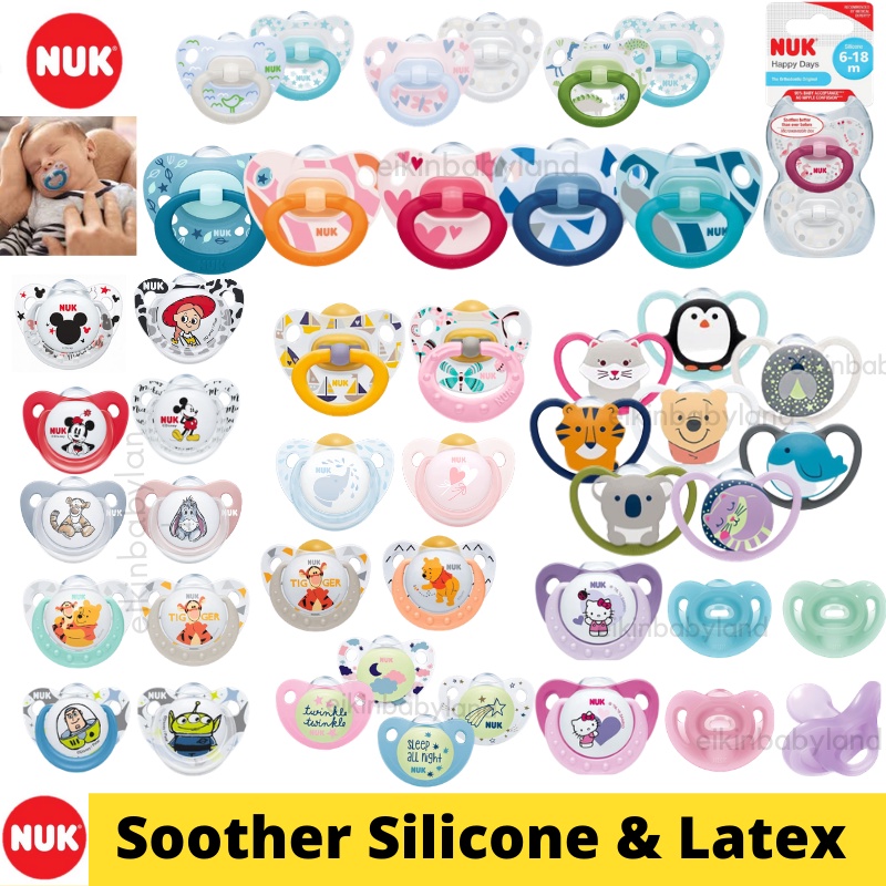 NUK Orthodontic Latex and Silicone Soother / Pacifier - 2 Pcs |Puting ...