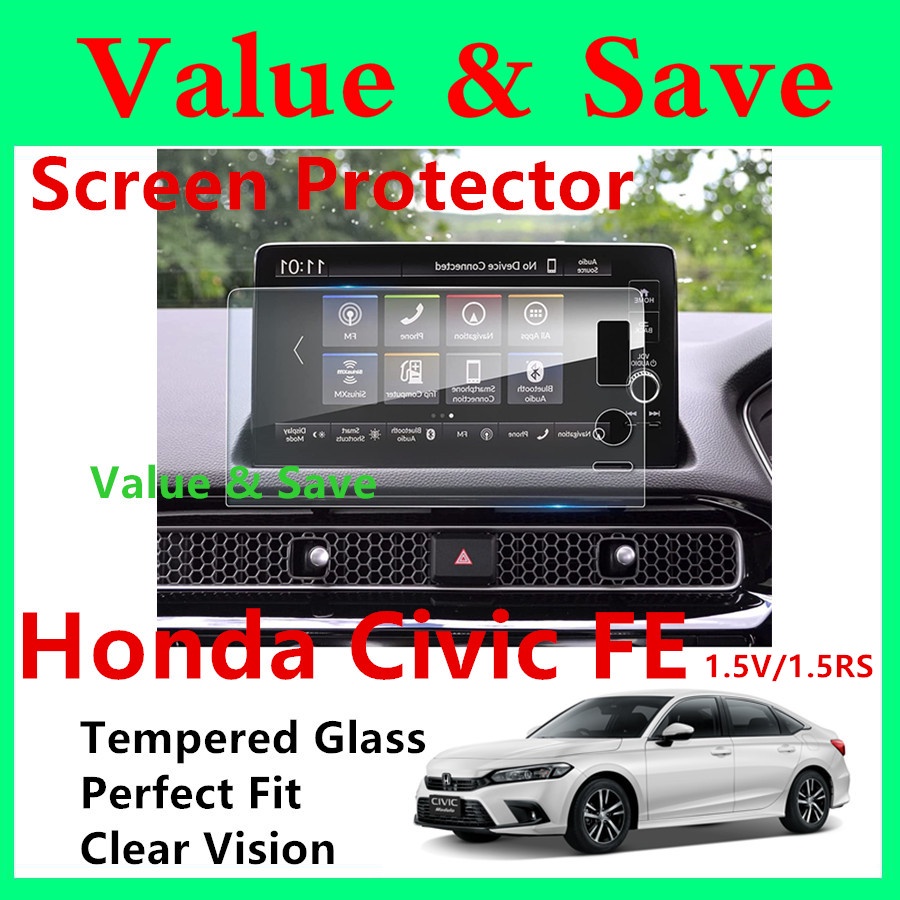 thumbnail image 2 of Honda Civic FE 2022 - 2025 Head Unit Navigation Screen Protector 9 Inch Infotainment Tempered Glass Car Accessories I.23748871 2 of 12