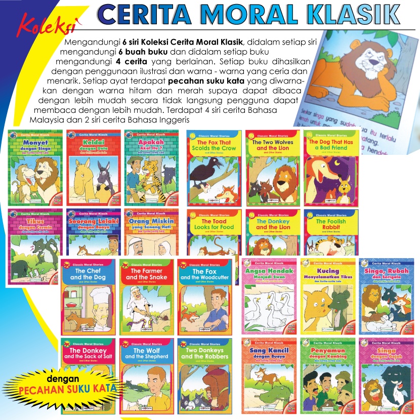 🔥READY STOCK🔥BUKU CERITA MORAL KLASIK CLASSIC MORAL STORY BOOK BEDTIME ...