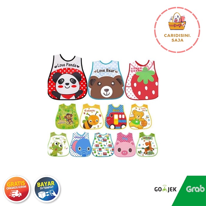 Cute Character Flexible Plastic Baby Feeding Apron Coaster Slabber ...