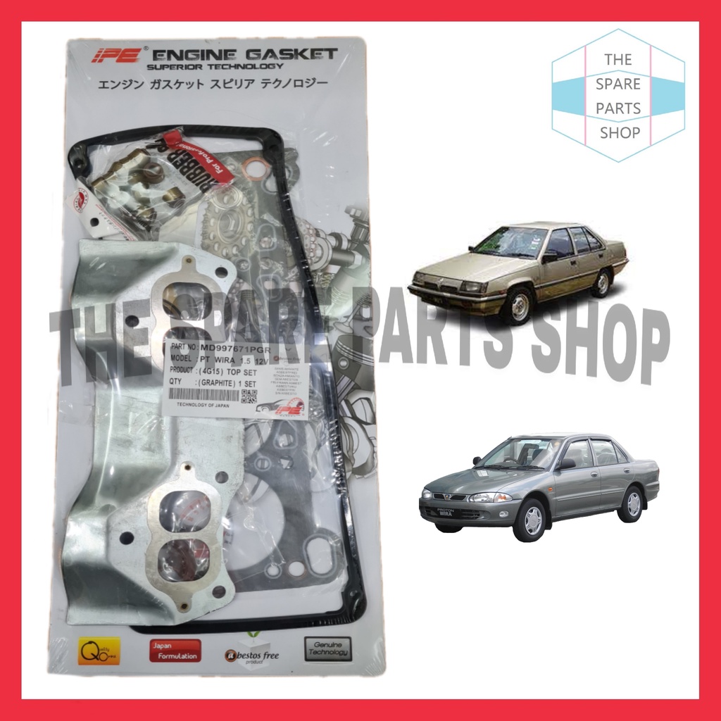 PROTON SAGA 12V 4G15 WIRA 1.5 1.3 TOP SET GASKET (CARBON) Shopee Malaysia
