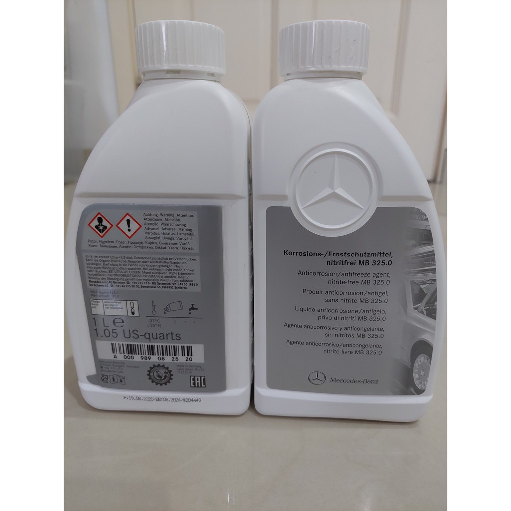 Mercedes Benz 1L Blue Coolant OriginalMB 325.0 Anti Corrosion / Ani