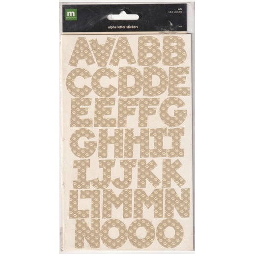Making Memories Alpha letter Stickers (Pets) | Shopee Malaysia