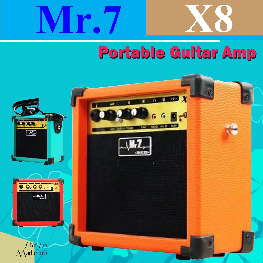 8W Portable Guitar Amplifier for Acoustic / Electric Guitar or Keyboard or Digital Piano. Yamaha EQ