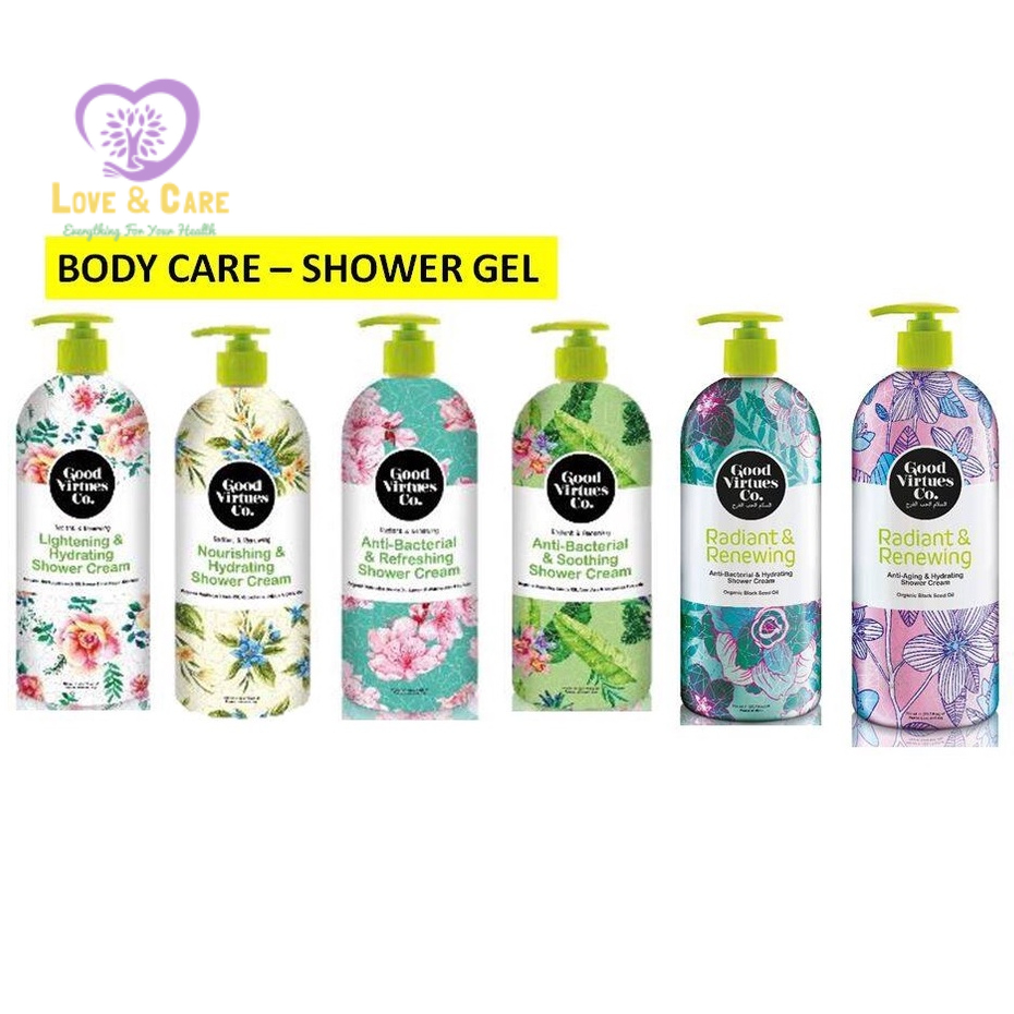 Good Virtues Co Shower Cream Body Bath 700ml Shopee Malaysia