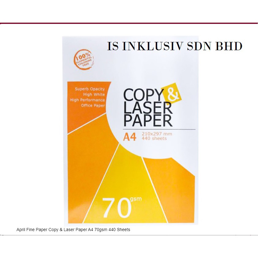 APRILFINE A4 PAPER 70gsm (10 REAMS) Shopee Malaysia