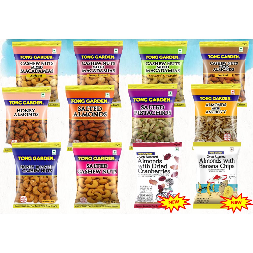 Tong Garden Cashew Nuts/Peanut/Pistachio/Sunflower Kernels (1 bag =12