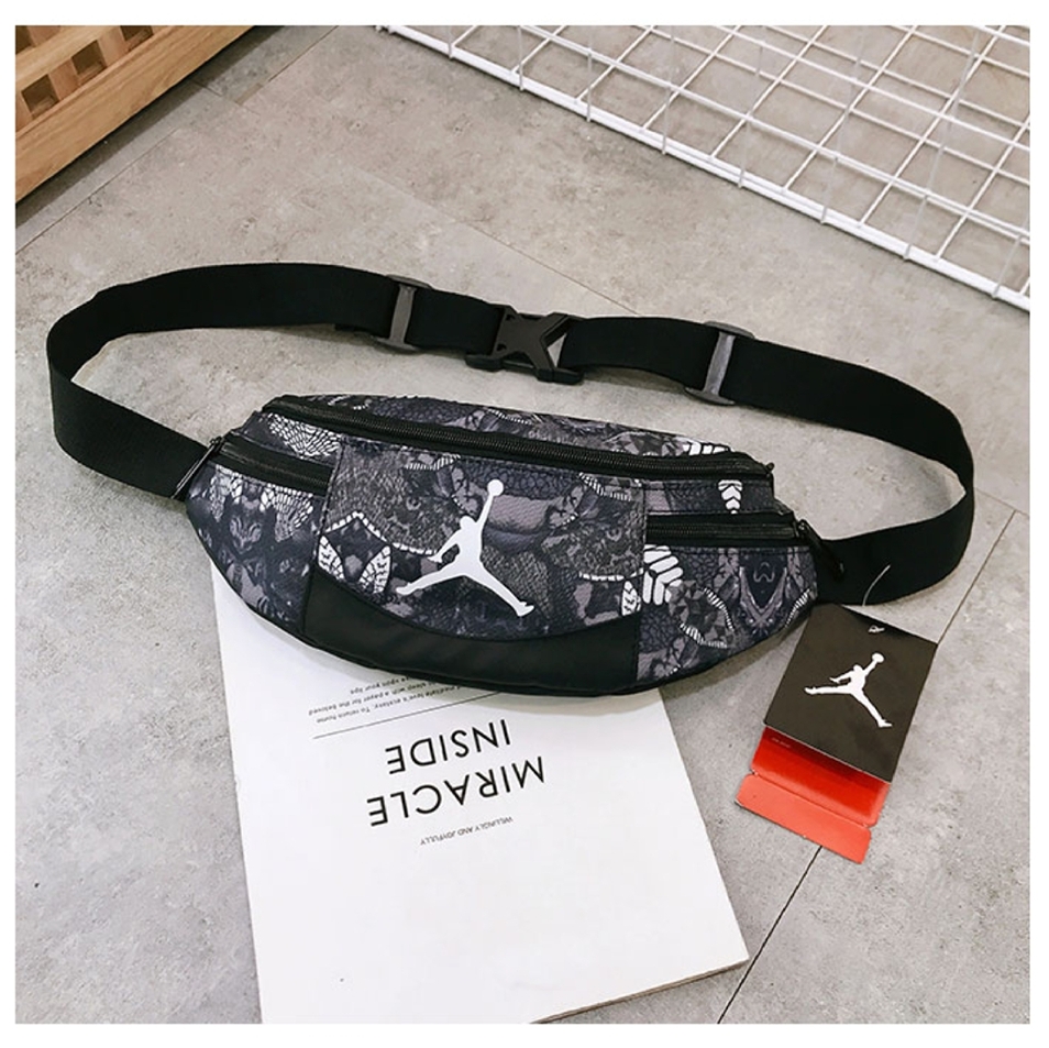 D HIGH QUALITY AIR JORDAN JUMPMAN Waist Bag Chest Bag Crossbody