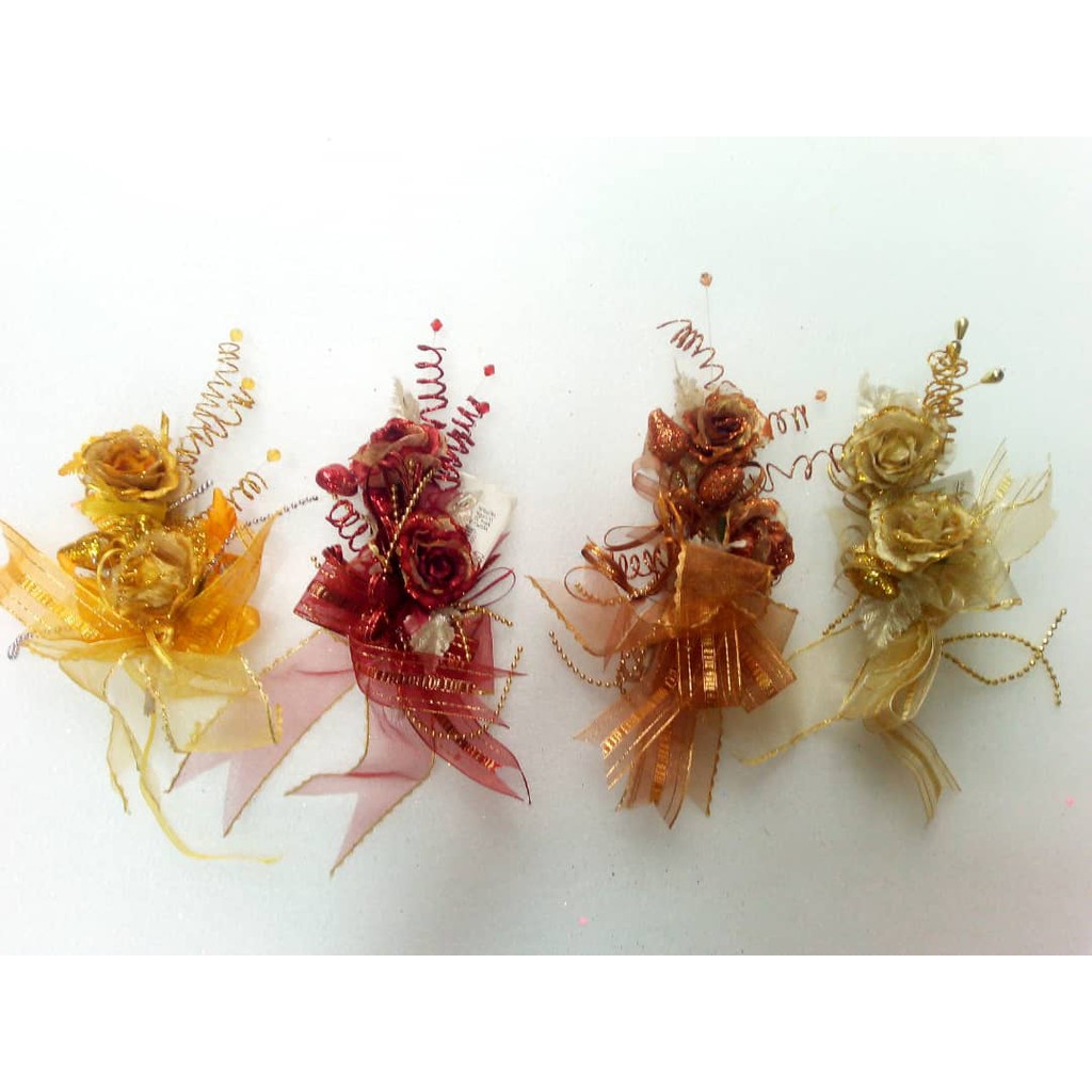 BUNGA ROZEK 2 LAYER RM4.80 ( jenis pin ) | Shopee Malaysia