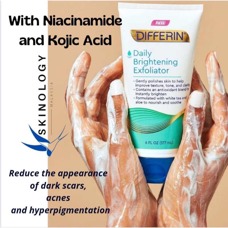 *Ready Stock*Differin Daily Brightening Exfoliator 177 ml Shopee Malaysia