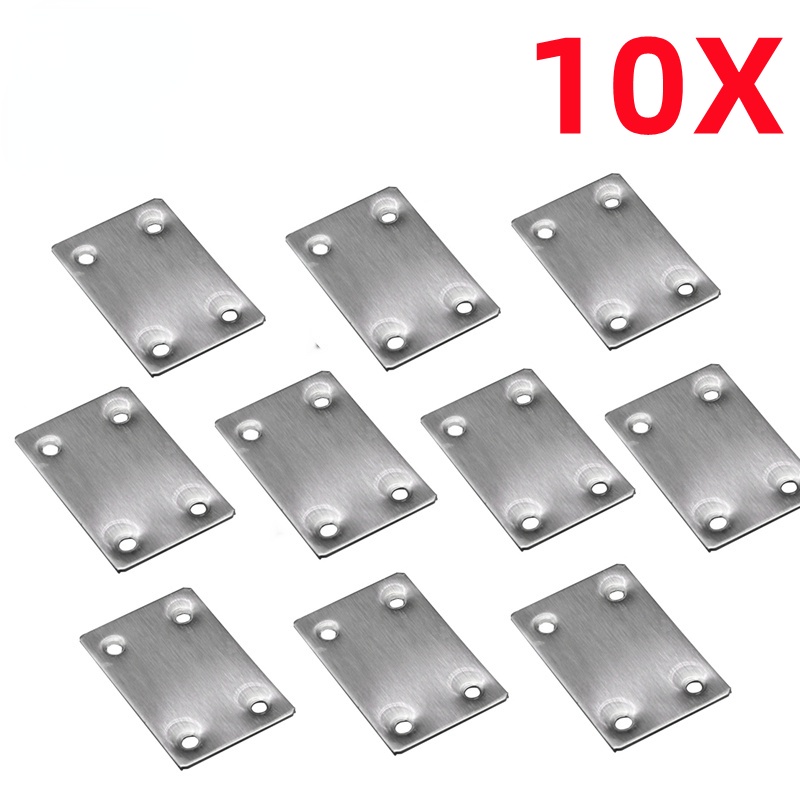 60 X 38mm Mending Plates Stainless Steel Straight Support Shelf Flat