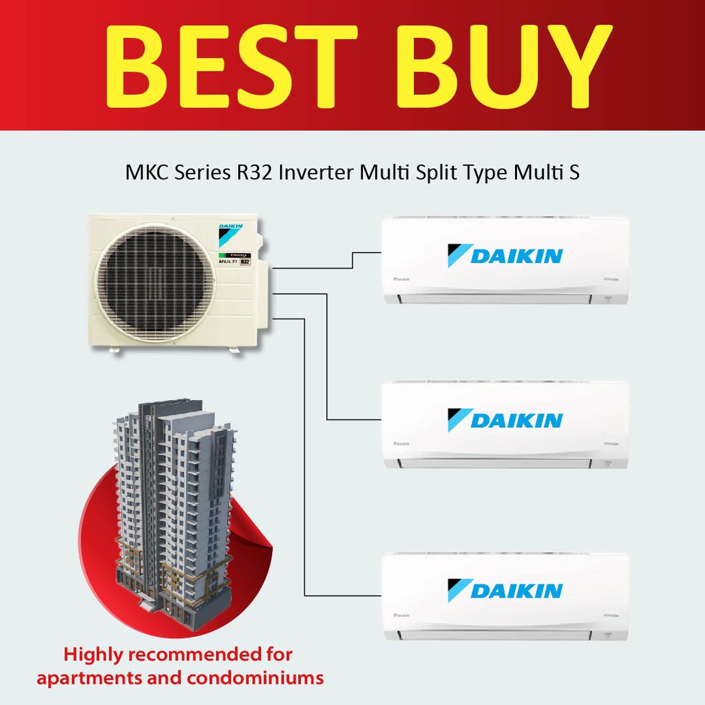DAIKIN Multi Split Inverter Air Conditioner MKC Series R32 MKC50RVM ...