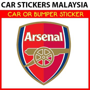 Car Sticker/Bumper Sticker/Motor Sticker - Arsenal EPLOGO | Shopee Malaysia