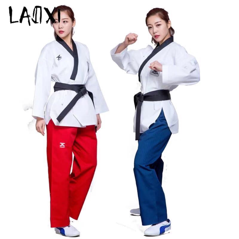 Taekwondo Uniform male female Dobok Long-sleeve suits Taekwondo Clothes ...