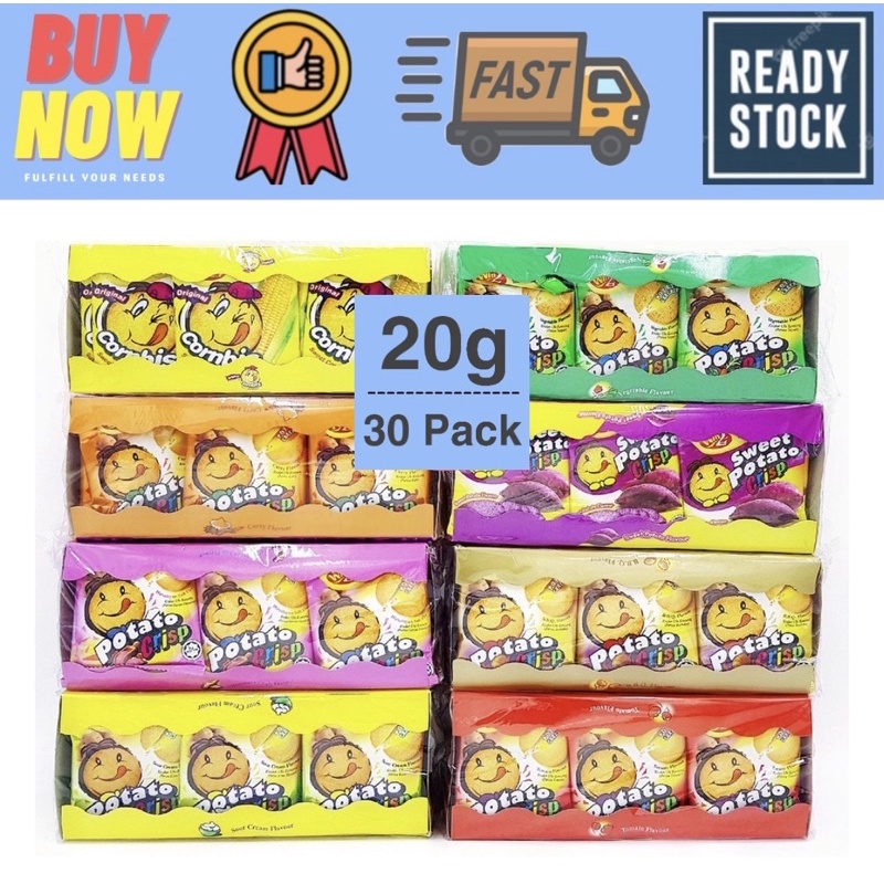 WIN2 Win Win Potato Crips Potato Cracker (30g x 30's) | Shopee Malaysia
