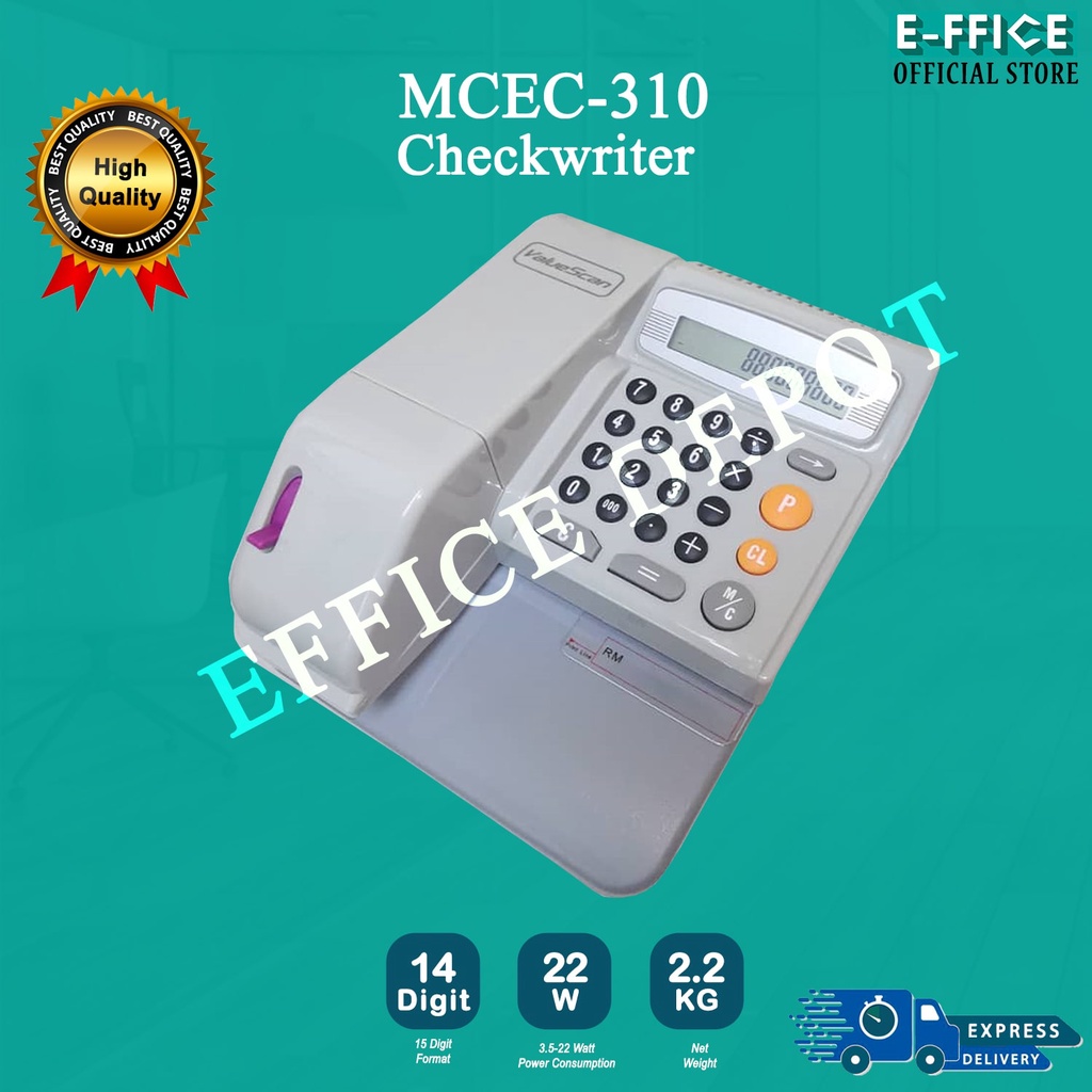 Effice Depot Mcec 310 Checkwriter Chequewriter | Shopee Malaysia