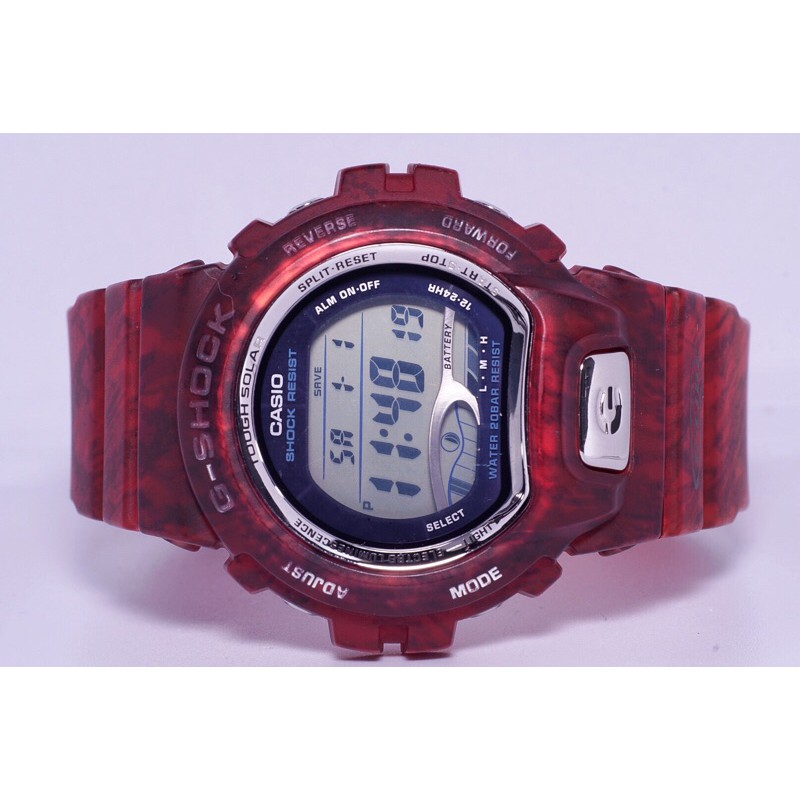 Casio G-Shock GL-220 G-Lide Tough Solar Clear Red watch | Shopee