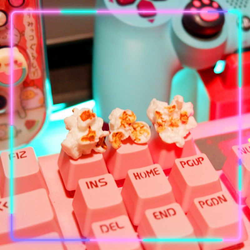 Popcorn Artisan Kawaii Keycaps for Mechanical Keyboard | Shopee Malaysia