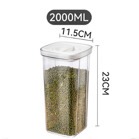 Stackable Airtight Twist Lock Transparent Food Storage Container ...
