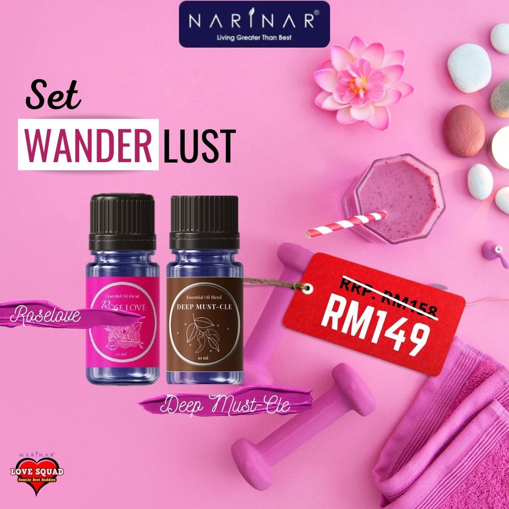 PROMO TAHUN 2022 SET WANDERLUST (ROSELOVE + DEEP MUST CLE) Shopee