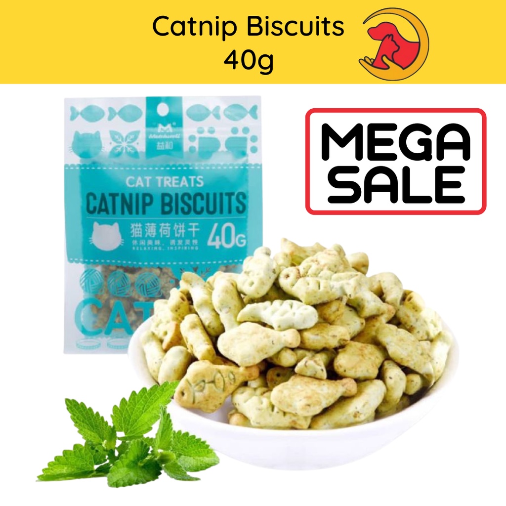 Catnip Biscuit 40g Bags 🐈 Biskut Biscuits Kucing Snek Snack Tasty Treat