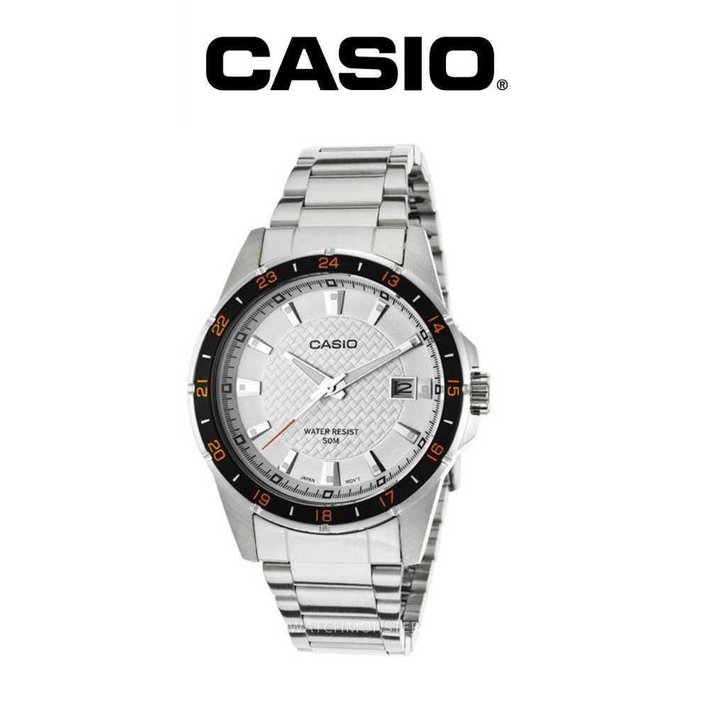 Casio classic analog Stainless steel band watch original MTP 1290D 7AVDF