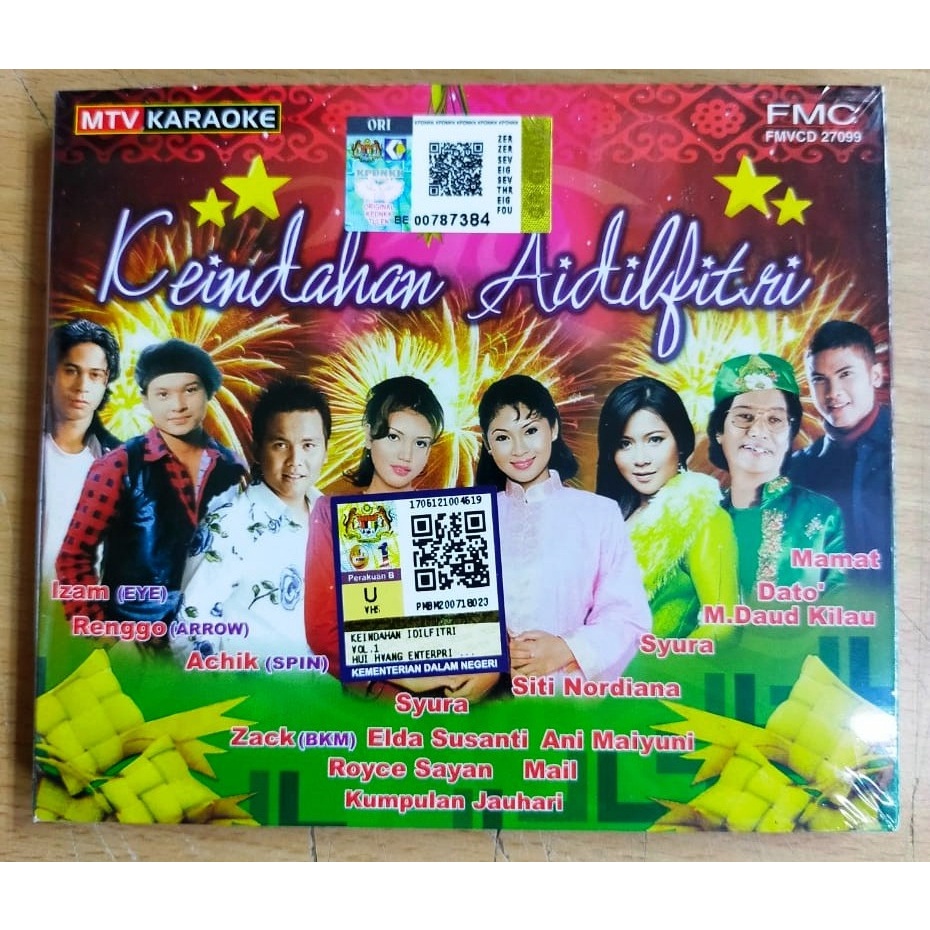 Hari Raya Album Keindahan Aidilfitri VCD MTV Karaoke Original Artist