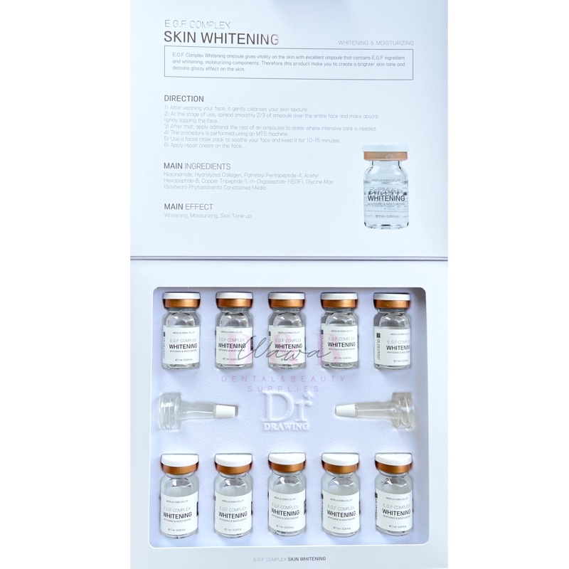 (KOREA PRODUCT) 1 BOX 10PCS MESO SERUM DERMAPEN / SALMON DNA / EGF ...