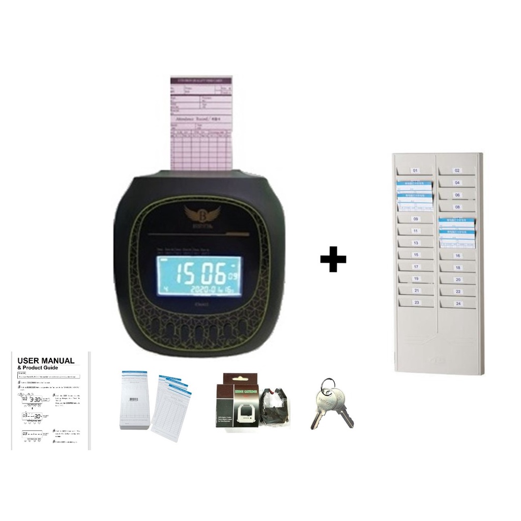 Time Recorder Biosystem iClock 12 Heavy Duty Punch Card Machine