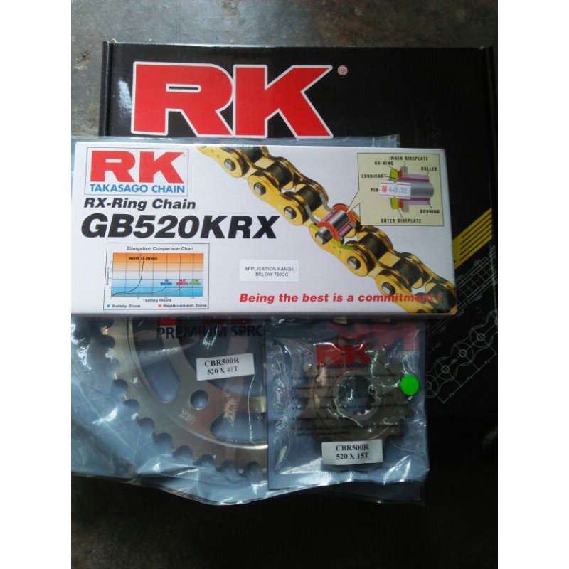 RK CHAIN SPROCKET SET HONDA CB500X / CBR500 Shopee Malaysia