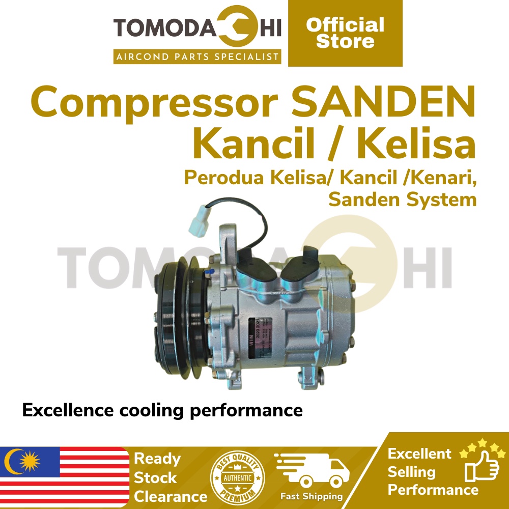 TOMODACHI Compressor Aircond Perodua Kancil Kelisa Kenari SANDEN System