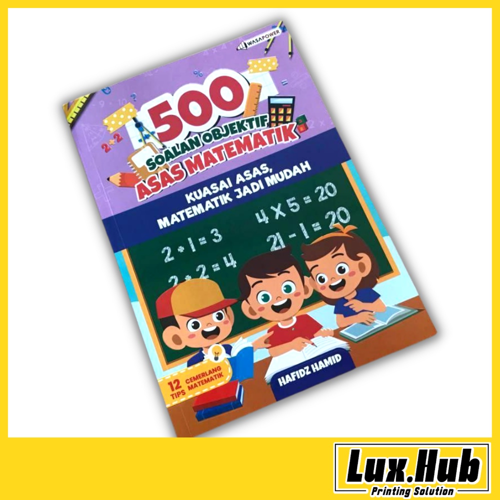 500 Soalan Objektif Asas Matematik | Buku Matematik | Buku Belajar ...