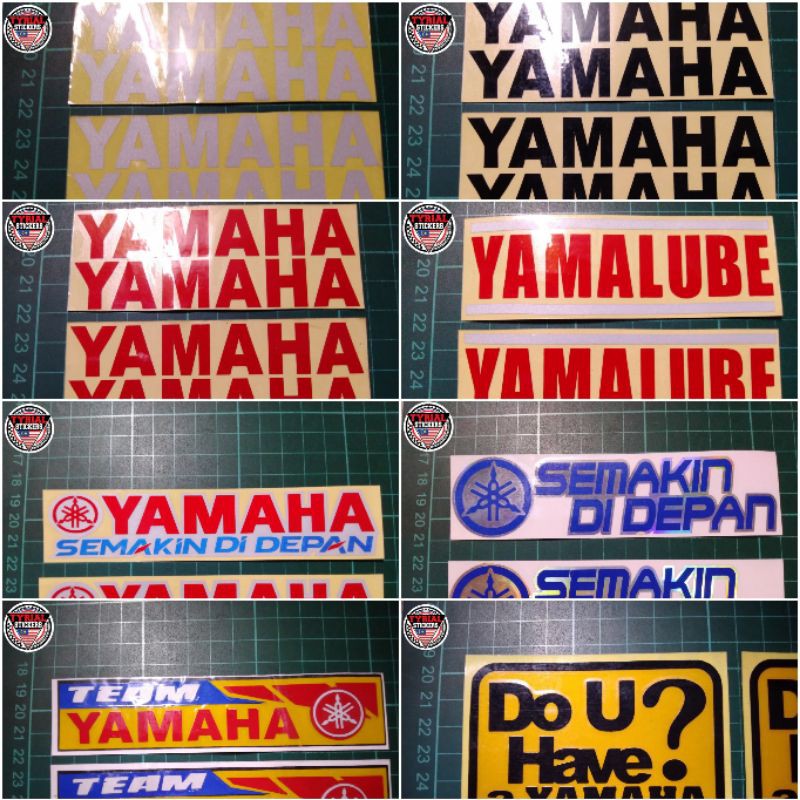 STICKERS MOTOR PELEKAT MOTOR YAMAHA YAMALUBE SEMAKIN DI DEPAN | Shopee ...