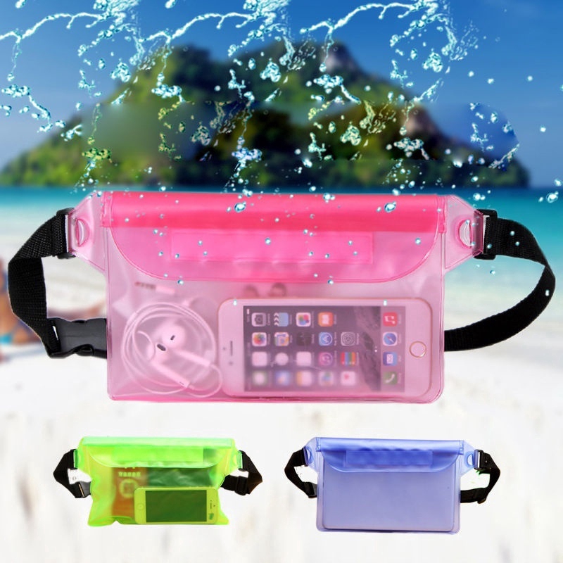 Sport Swimming Beach Waterproof Waist Bag Pouch Dry Case Fanny Pack ...