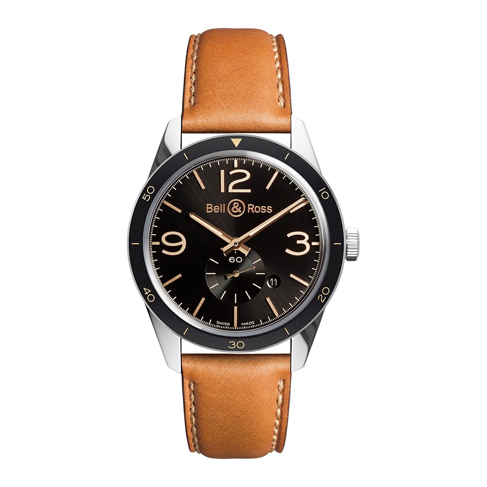 Bell Ross BRV123 GH ST SCA Men s BR 123 GOLDEN HERITAGE 41mm