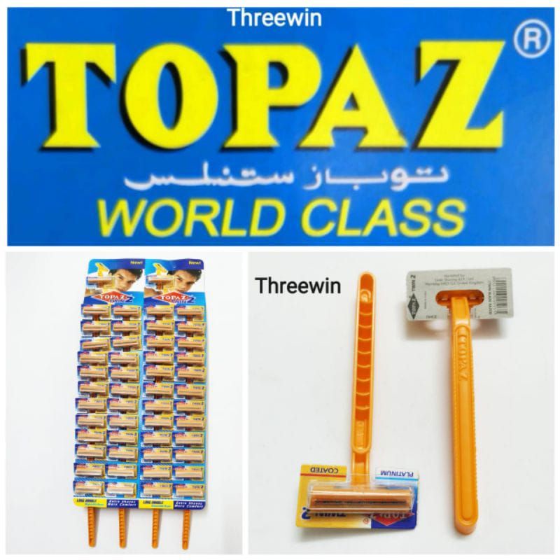 *G105 100% Original Topaz Twin 2 Disposable Razor Shaver(1Pcs) | Shopee ...