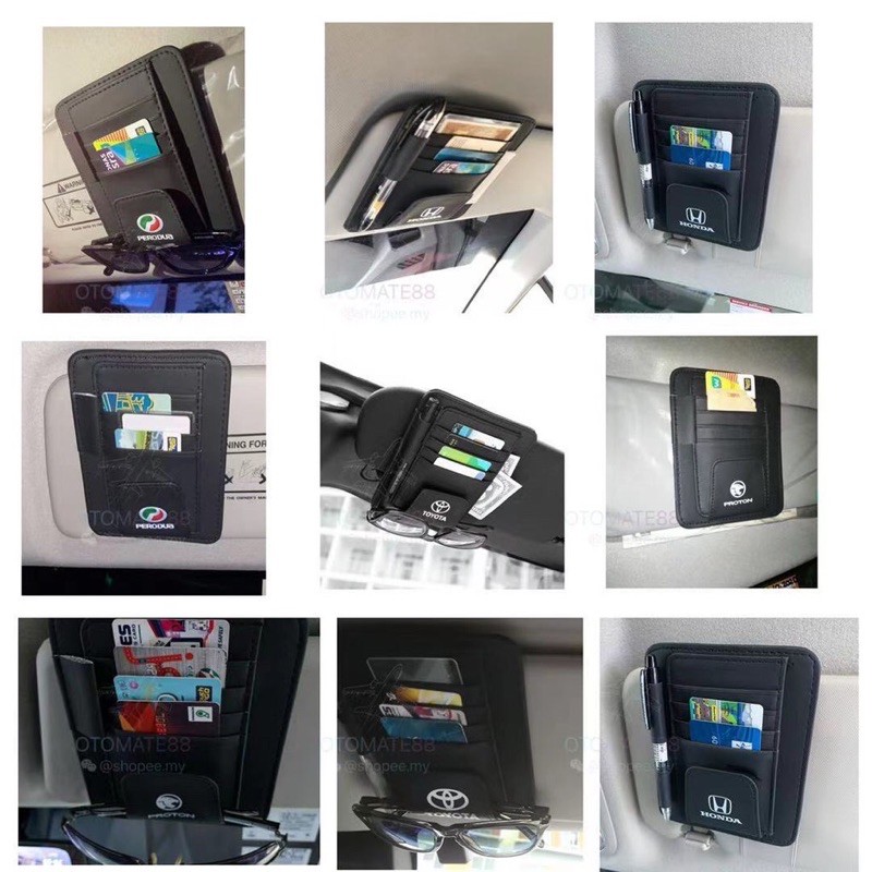 Kad Holder Kereta Untuk Proton & Perodua— PU leather multi function car
